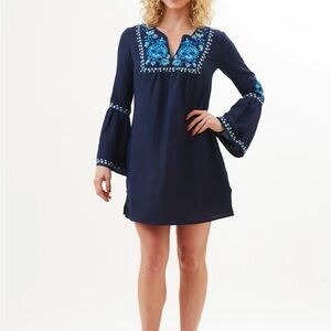 Amita Naithani Hema Tunic Navy Blue Dress - NWOT